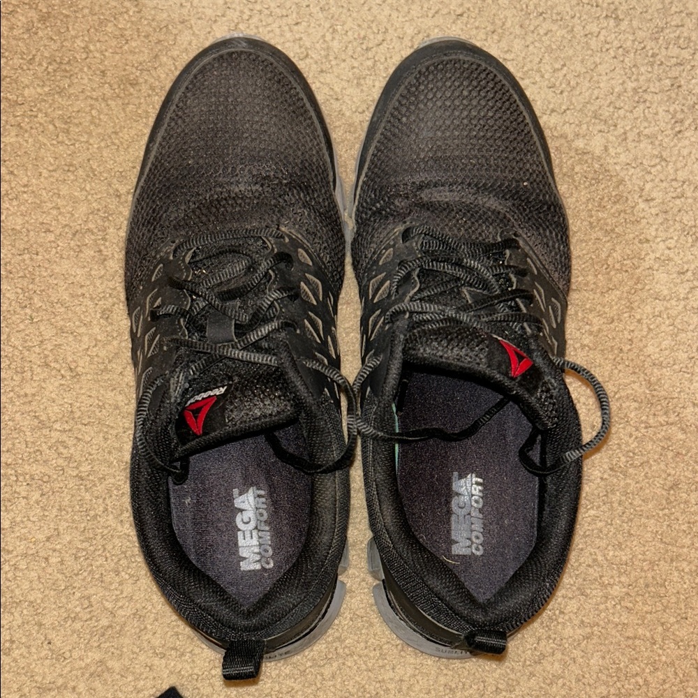 Reebok Black and Red Men's Shoes